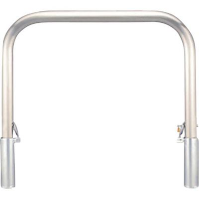 カネソウ 車止め アーチ型 ステンレス製 脱着式 スチール製蓋 鍵付 Yシリーズ YA6H7A-DL 1本 258-5651（直送品）