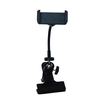 Trimate スマホ用フレキシブルアームスタンド クリップ式 TR-CST008-BK 1個 67-4918-14（直送品）