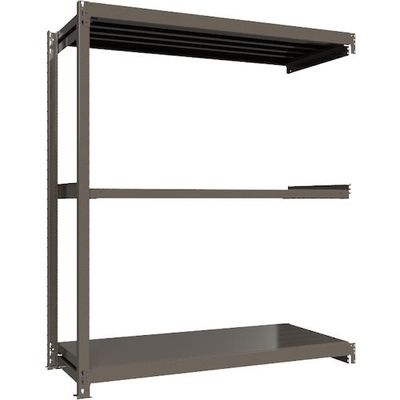 ICHIMAI 重量ボルトレスラック 段荷重1000Kg H2100×W1800×D750 天地3段 連結グレー TH1000-767R3（直送品）