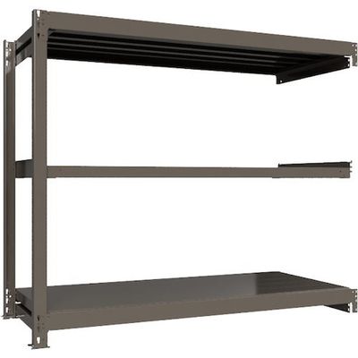 ICHIMAI 重量ボルトレスラック 段荷重1000Kg H1500×W1800×D750 天地3段 連結グレー TH1000-567R3（直送品）