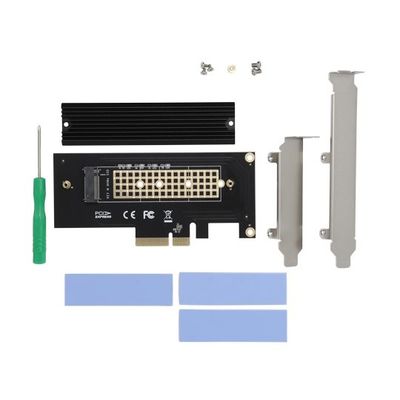 アイネックス ヒートシンク搭載 M.2 NVMe SSD変換PCIeカード 上面取付タイプ AIF-11 1個 67-9238-54（直送品）