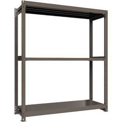 ICHIMAI 重量ボルトレスラック 段荷重1000Kg H2100×W1800×D600 天地3段 単体グレー TH1000-766T3（直送品）