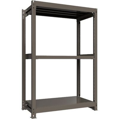 ICHIMAI 重量ボルトレスラック 段荷重1000Kg H1800×W1200×D600 天地3段 単体グレー TH1000-646T3（直送品）