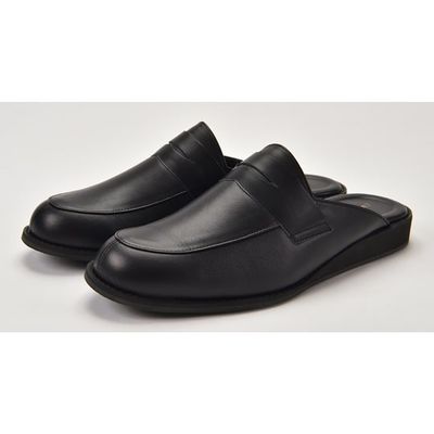 ラッキーベル イーグリーン・ビジネススリッパ/コンフォート200 ブラック M 67-8174-53 1足（直送品）