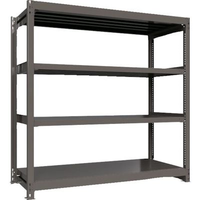 ICHIMAI 重量ボルトレスラック 段荷重1000Kg H1800×W1800×D750 天地4段 単体グレー TH1000-667T4（直送品）