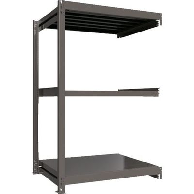 ICHIMAI 重量ボルトレスラック 段荷重1000Kg H1800×W1200×D900 天地3段 連結グレー TH1000-649R3（直送品）