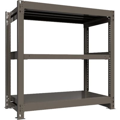 ICHIMAI 重量ボルトレスラック 段荷重1000Kg H1200×W1200×D600 天地3段 単体グレー TH1000-446T3（直送品）