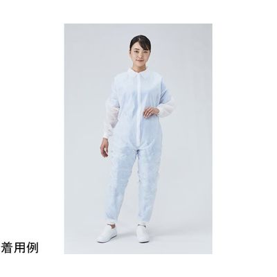 メディテックジャパン ジャンプスーツ リブ付 M 50枚入 JSR-M 1箱(50枚) 65-6903-84（直送品）