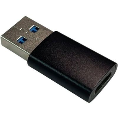 Trimate USB Type A to C 変換アダプタ ブラック TR-UAC001-BK 1個 67-4921-47（直送品）