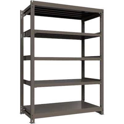 ICHIMAI 重量ボルトレスラック 段荷重1000Kg H2100×W1500×D750 天地5段 単体グレー TH1000-757T5（直送品）