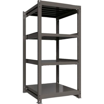 ICHIMAI 重量ボルトレスラック 段荷重1000Kg H1800×W900×D900 天地4段 単体グレー TH1000-639T4（直送品）