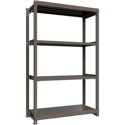 ICHIMAI 重量ボルトレスラック 段荷重1000Kg H2400×W1500×D600 天地4段 単体グレー TH1000-856T4（直送品）