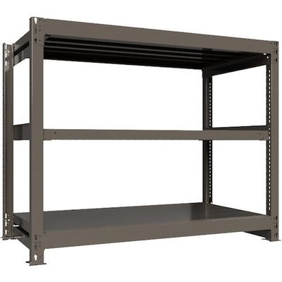 ICHIMAI 重量ボルトレスラック 段荷重1000Kg H1200×W1500×D750 天地3段 単体グレー TH1000-457T3（直送品）