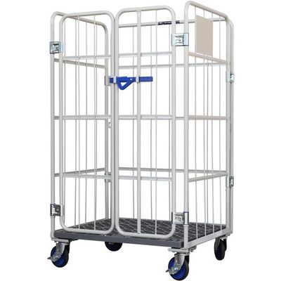 ワコーパレット ワコー カーゴプレスタ観音扉付1000×800×1700床プラ ベージュ色 WKP-1080(KT) 1台 473-0889（直送品）