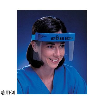 ウィザーライフサイエンス ディスポハーフフェイスシールド 1個×24個入 19-020-201 1セット(24個) 65-4340-93（直送品）