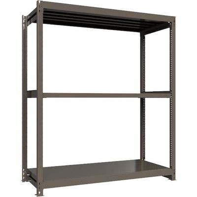 ICHIMAI 重量ボルトレスラック 段荷重1000Kg H2100×W1800×D750 天地3段 単体グレー TH1000-767T3（直送品）