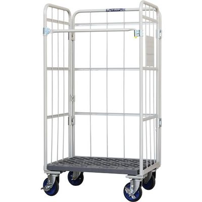 ワコーパレット ワコー 床板プラスチック製カゴ車 800×600×1500 WKP-8060L 1台 448-9210（直送品）