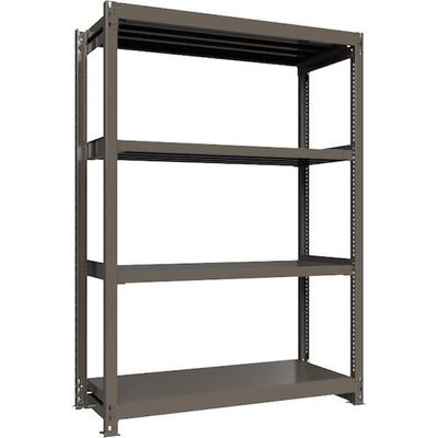 ICHIMAI 重量ボルトレスラック 段荷重1000Kg H2100×W1500×D600 天地4段 単体グレー TH1000-756T4（直送品）