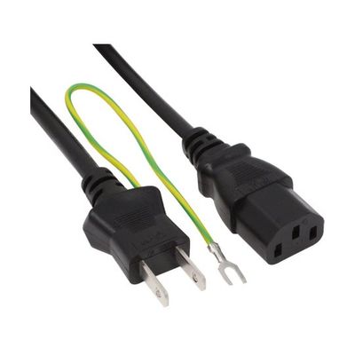 アイネックス AC電源ケーブル 1.8m ACP-18B 1個 67-9238-27（直送品）