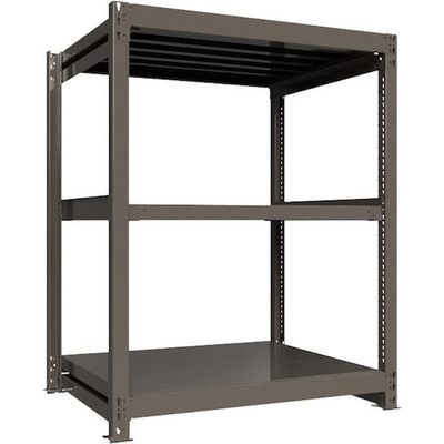 ICHIMAI 重量ボルトレスラック 段荷重1000Kg H1500×W1200×D900 天地3段 単体グレー TH1000-549T3（直送品）