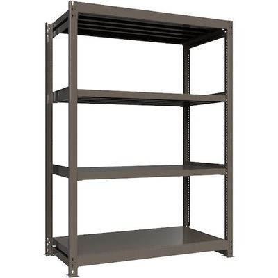 ICHIMAI 重量ボルトレスラック 段荷重1000Kg H2100×W1500×D750 天地4段 単体グレー TH1000-757T4（直送品）