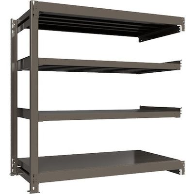 ICHIMAI 重量ボルトレスラック 段荷重1000Kg H1500×W1500×D750 天地4段 連結グレー TH1000-557R4（直送品）