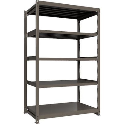 ICHIMAI 重量ボルトレスラック 段荷重1000Kg H2400×W1500×D900 天地5段 単体グレー TH1000-859T5（直送品）