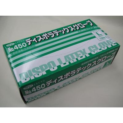 エブノ ディスポラテックスグローブ 粉付 L 100枚×20箱 450L 1枚(2000枚) 67-9341-49（直送品）