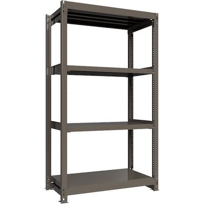 ICHIMAI 重量ボルトレスラック 段荷重1000Kg H2100×W1200×D600 天地4段 単体グレー TH1000-746T4（直送品）