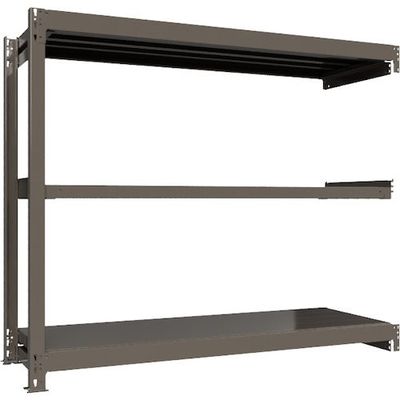 ICHIMAI 重量ボルトレスラック 段荷重1000Kg H1500×W1800×D600 天地3段 連結グレー TH1000-566R3（直送品）