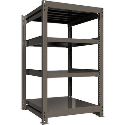 ICHIMAI 重量ボルトレスラック 段荷重1000Kg H1500×W900×D900 天地4段 単体グレー TH1000-539T4（直送品）