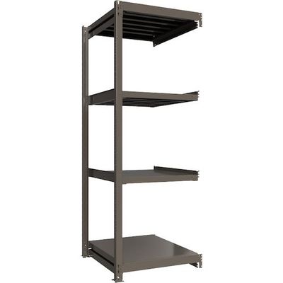 ICHIMAI 重量ボルトレスラック 段荷重1000Kg H2400×W900×D900 天地4段 連結グレー TH1000-839R4（直送品）