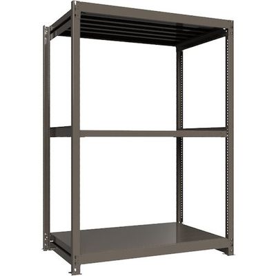 ICHIMAI 重量ボルトレスラック 段荷重1000Kg H2100×W1500×D900 天地3段 単体グレー TH1000-759T3（直送品）