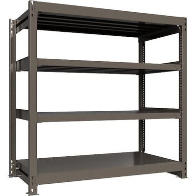 ICHIMAI 重量ボルトレスラック 段荷重1000Kg H1500×W1500×D750 天地4段 単体グレー TH1000-557T4（直送品）