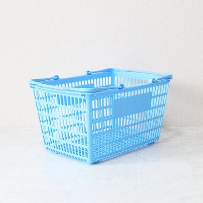 大和産業 買い物かご SLー7 ブルー 10個セット SL-7-BL-10P 1セット(10個) 538-1856（直送品）