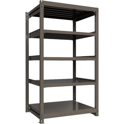 ICHIMAI 重量ボルトレスラック 段荷重1000Kg H2100×W1200×D900 天地5段 単体グレー TH1000-749T5（直送品）