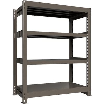 ICHIMAI 重量ボルトレスラック 段荷重1000Kg H1500×W1200×D600 天地4段 単体グレー TH1000-546T4（直送品）