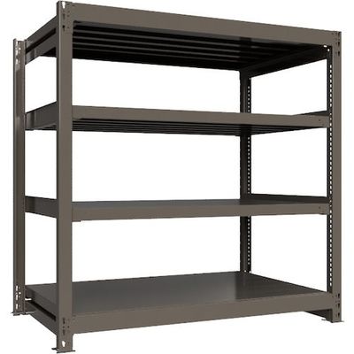 ICHIMAI 重量ボルトレスラック 段荷重1000Kg H1500×W1500×D900 天地4段 単体グレー TH1000-559T4（直送品）