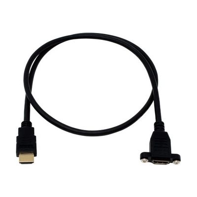 アイネックス パネルマウント用イーサネット対応ハイスピードHDMI延長ケーブル PM-HDMIV20A08 1個 67-9258-45（直送品）