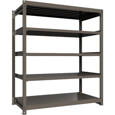 ICHIMAI 重量ボルトレスラック 段荷重1000Kg H2100×W1800×D900 天地5段 単体グレー TH1000-769T5（直送品）