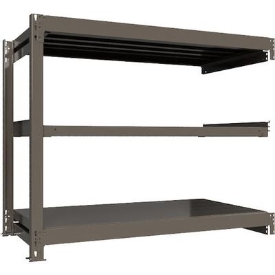ICHIMAI 重量ボルトレスラック 段荷重1000Kg H1200×W1500×D750 天地3段 連結グレー TH1000-457R3（直送品）