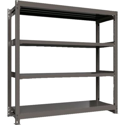 ICHIMAI 重量ボルトレスラック 段荷重1000Kg H1800×W1800×D600 天地4段 単体グレー TH1000-666T4（直送品）