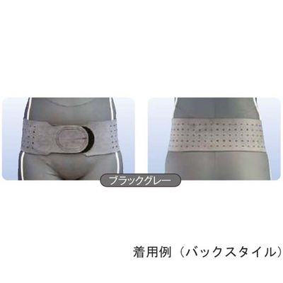 アシスト 丸型骨盤バンド スレンダー ブラックグレー SM 15240 1本 68-4061-18（直送品）