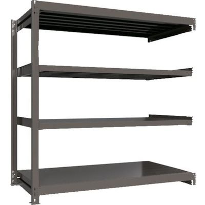 ICHIMAI 重量ボルトレスラック 段荷重1000Kg H1800×W1800×D900 天地4段 連結グレー TH1000-669R4（直送品）