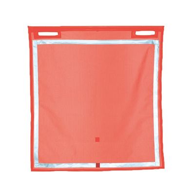 ジェイウィン メッシュ旗 蛍光オレンジメッシュ 反射材付 JWF-MOR 1枚 63-7308-83（直送品）