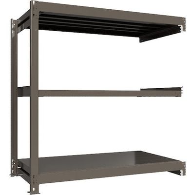 ICHIMAI 重量ボルトレスラック 段荷重1000Kg H1500×W1500×D750 天地3段 連結グレー TH1000-557R3（直送品）