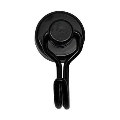 Trimate マグネットフック ブラック(非回転) TR-MGF001-16BK 1個 67-4919-53（直送品）