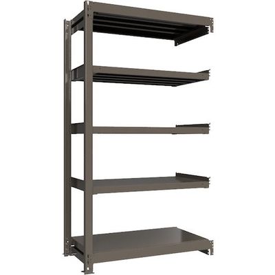 ICHIMAI 重量ボルトレスラック 段荷重1000Kg H2100×W1200×D600 天地5段 連結グレー TH1000-746R5（直送品）