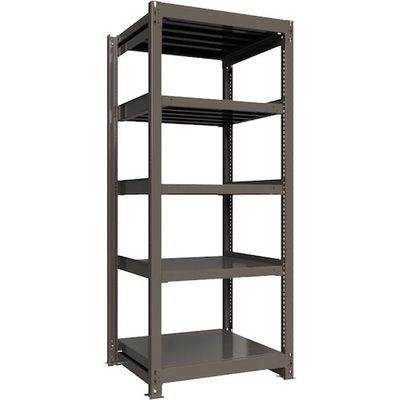 ICHIMAI 重量ボルトレスラック 段荷重1000Kg H2100×W900×D750 天地5段 単体グレー TH1000-737T5（直送品）