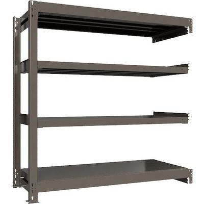 ICHIMAI 重量ボルトレスラック 段荷重1000Kg H1500×W1500×D600 天地4段 連結グレー TH1000-556R4（直送品）